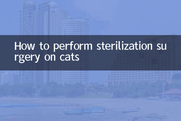 How to perform sterilization surgery on cats
