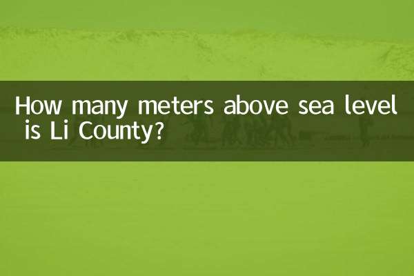 ¿A cuántos metros sobre el nivel del mar se encuentra el condado de Li?