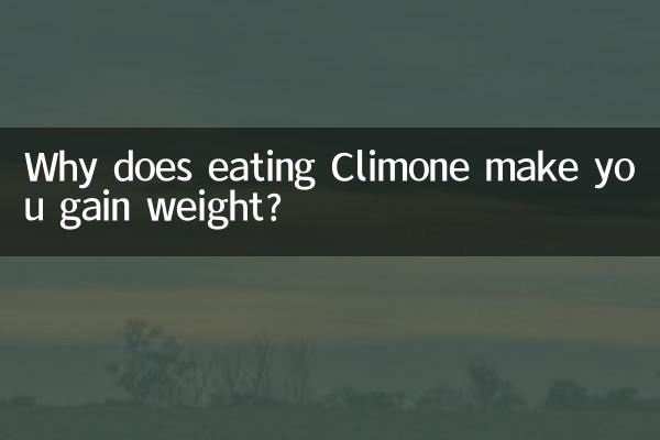 Pourquoi manger du Climone fait-il prendre du poids ?