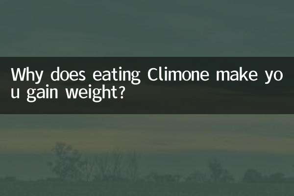 Por que comer Climone faz você ganhar peso?