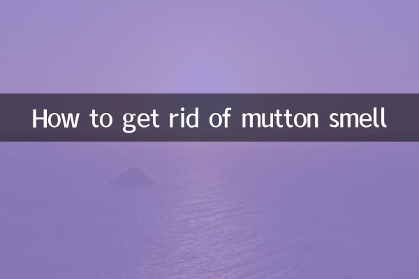 Wie man den Geruch von Hammelfleisch beseitigt