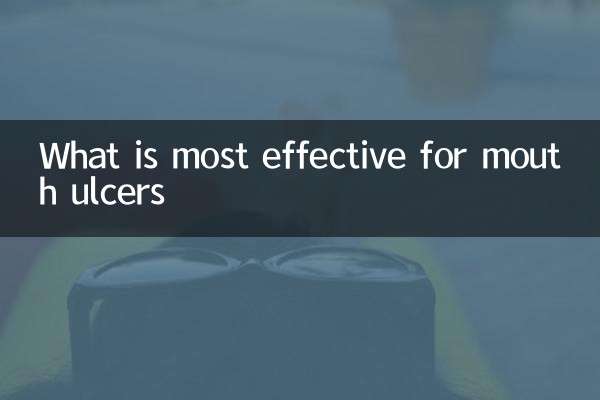 منہ کے السر کے لئے کیا سب سے زیادہ موثر ہے؟