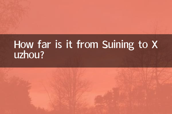 Quanto dista Suining da Xuzhou?