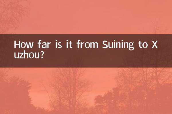 Quanto dista Suining da Xuzhou?