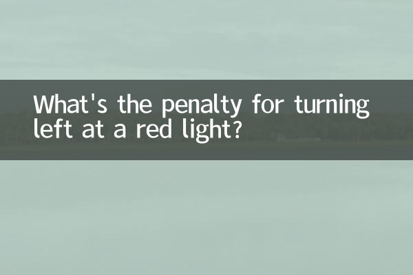 左转红灯掉头怎么处罚