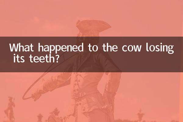 이빨 빠진 소에게 무슨 일이 있었던 걸까요?