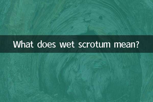 O que significa escroto molhado?