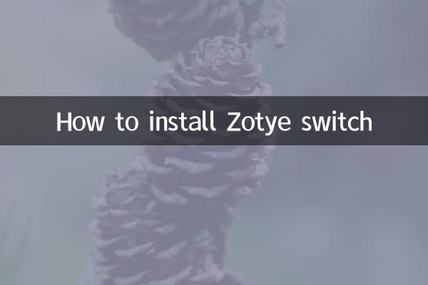Zotyeスイッチのインストール方法
