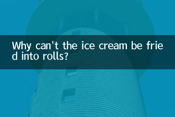 冰激凌怎么炒不成卷