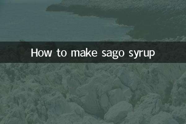 Cómo hacer jarabe de sagú