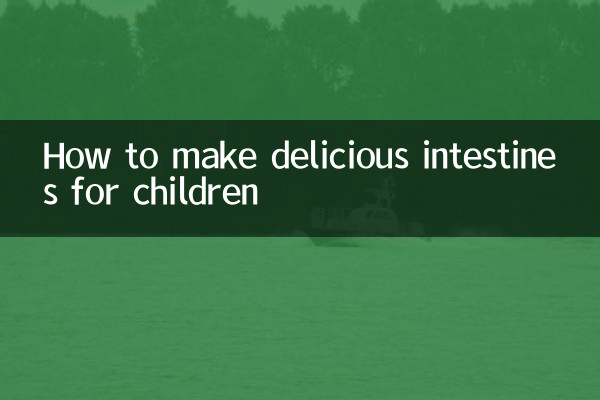 Cómo hacer unos intestinos deliciosos para niños.