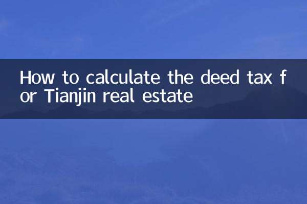 टियांजिन रियल एस्टेट के लिए डीड टैक्स की गणना कैसे करें