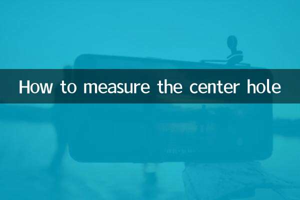 Como medir o furo central