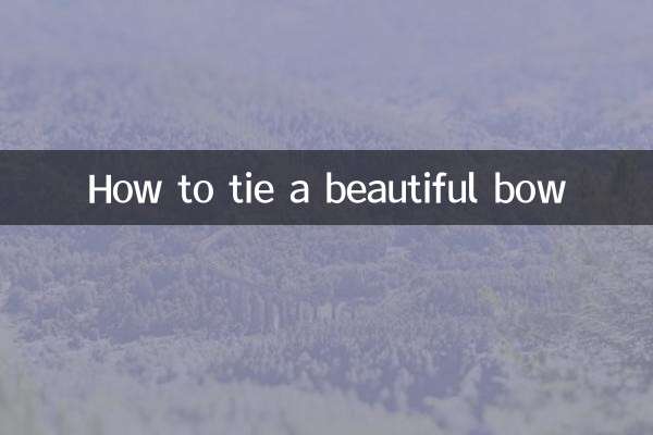 How to tie a beautiful bow