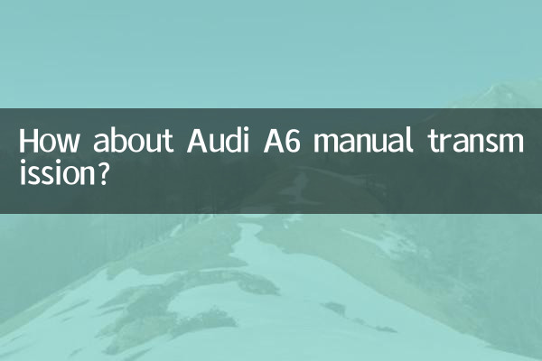 ¿Qué tal el Audi A6 con transmisión manual?