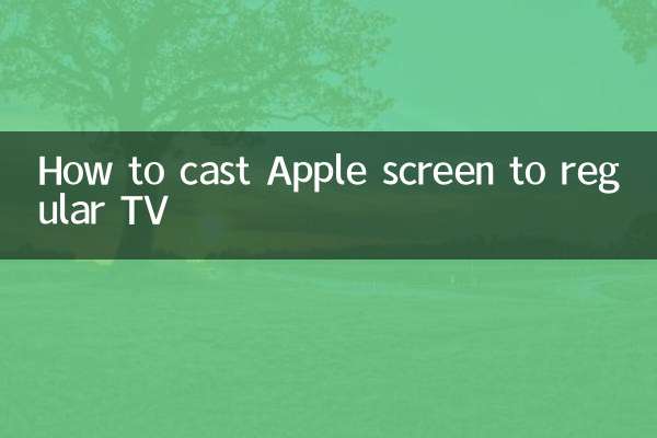 Come trasmettere lo schermo Apple alla TV normale