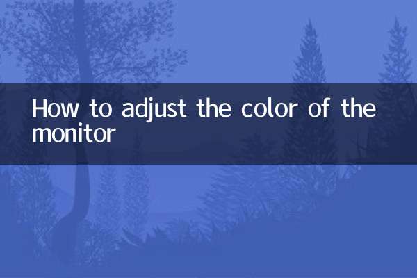 So stellen Sie die Farbe des Monitors an