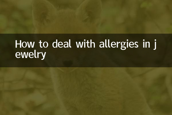 Comment gérer les allergies dans les bijoux