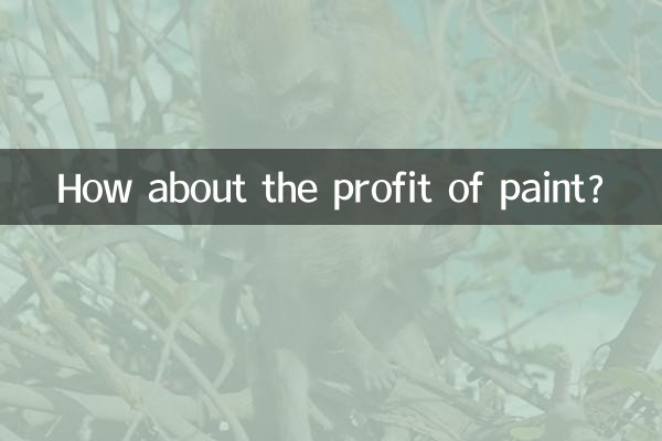 Qu’en est-il du profit de la peinture ?
