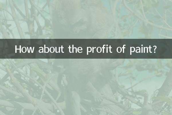Qu’en est-il du profit de la peinture ?