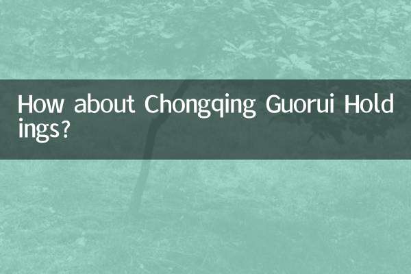 ماذا عن شركة تشونغتشينغ Guorui القابضة؟