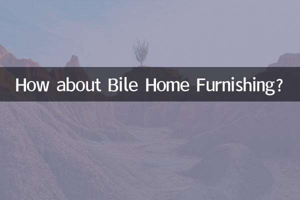 ¿Qué tal los muebles para el hogar Bile?