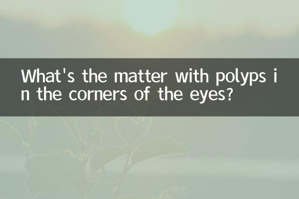 What's the matter with polyps in the corners of the eyes?