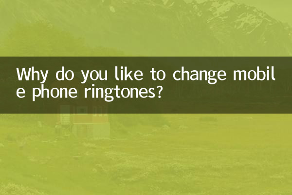 Why do you like to change mobile phone ringtones?