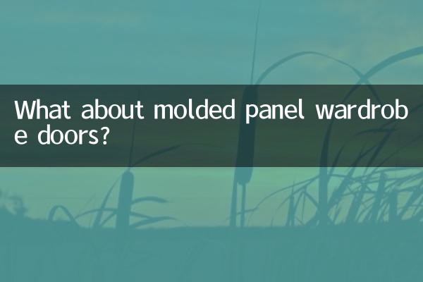 Qu’en est-il des portes d’armoires à panneaux moulés ?
