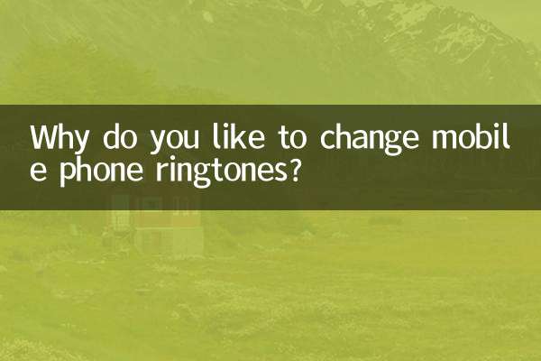 Why do you like to change mobile phone ringtones?