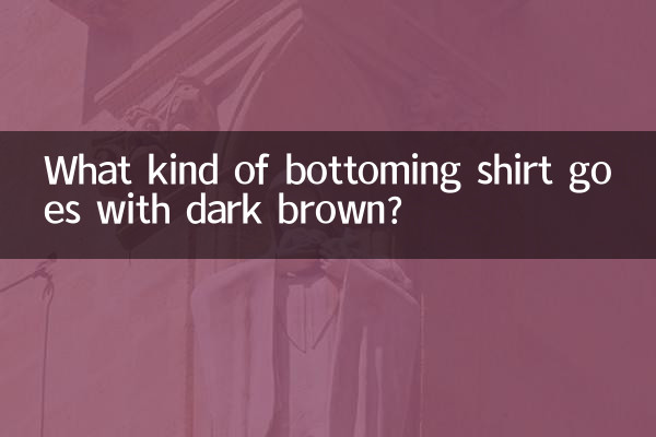 深咖啡色配什么打底衫
