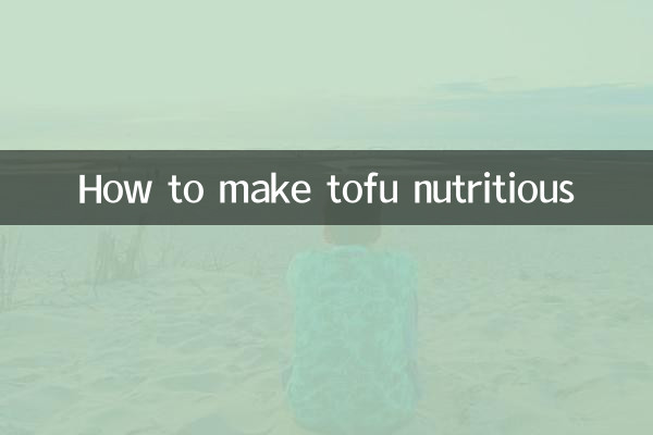 Cómo hacer que el tofu sea nutritivo