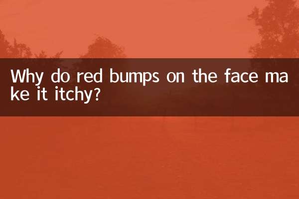 Warum jucken rote Beulen im Gesicht?