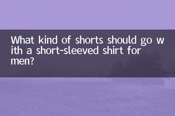 Quel type de short accompagner avec une chemise à manches courtes pour homme ?