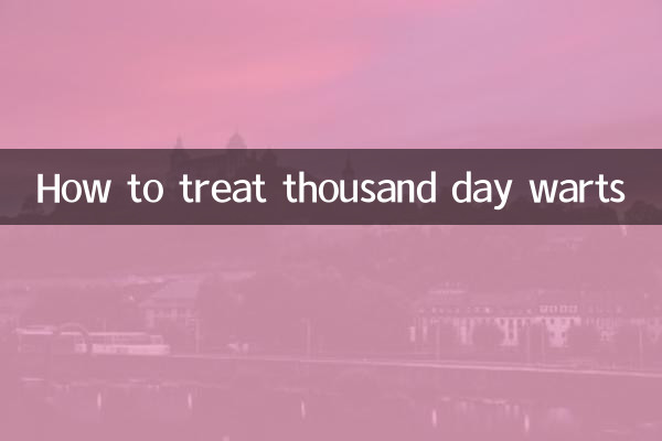 Come trattare le verruche mille giorni