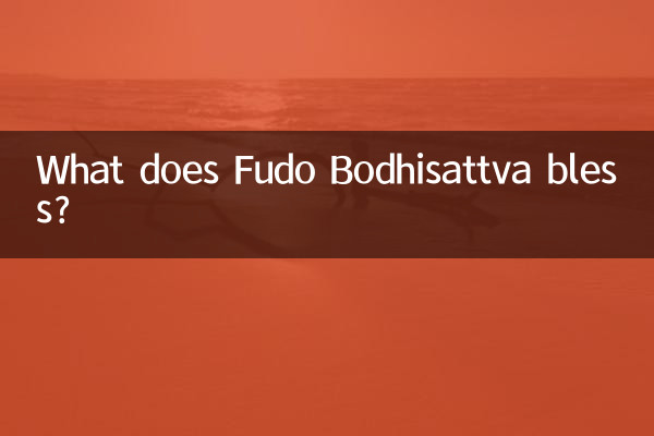 What does Fudo Bodhisattva bless?
