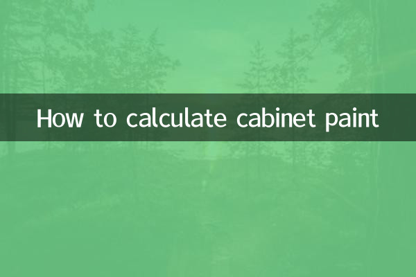 Comment calculer la peinture d'armoire