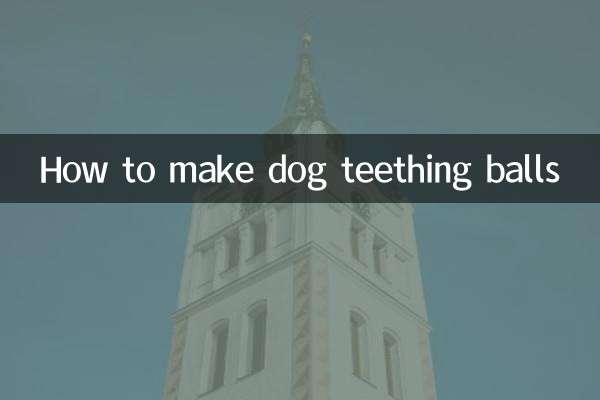 Как сделать шарики для прорезывания зубов для собак.