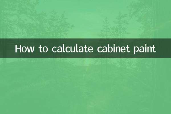 Comment calculer la peinture d'armoire