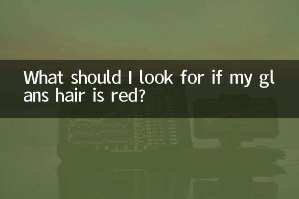 O que devo procurar se o cabelo da minha glande for ruivo?