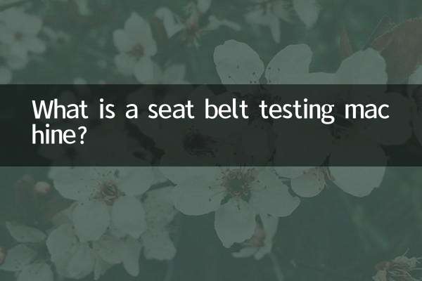 Was ist ein Sicherheitsgurtprüfgerät?