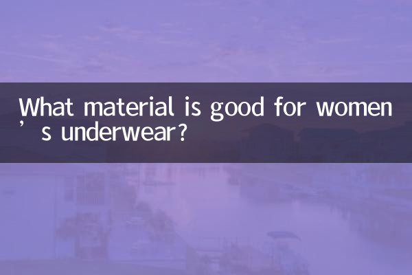 Какой материал подходит для женского нижнего белья?
