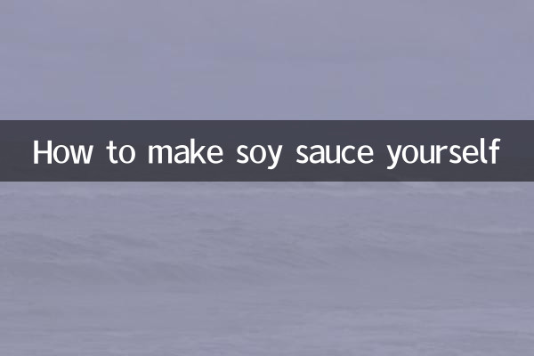 So machen Sie Sojasauce selbst
