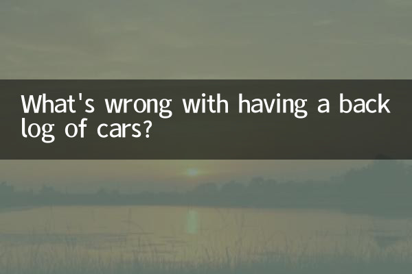 What's wrong with having a backlog of cars?