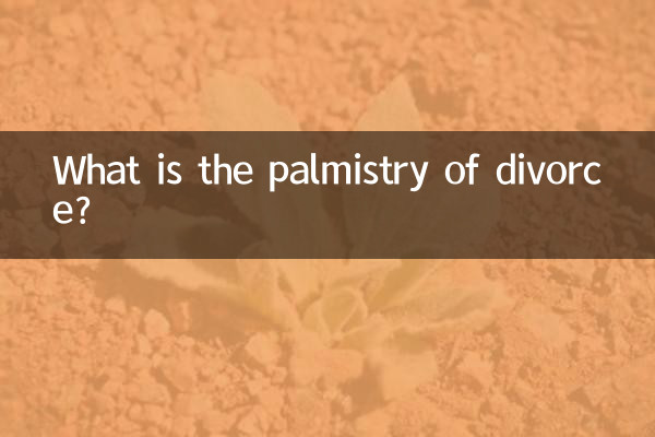 What is the palmistry of divorce?