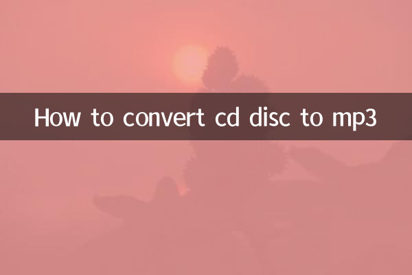 How to convert cd disc to mp3