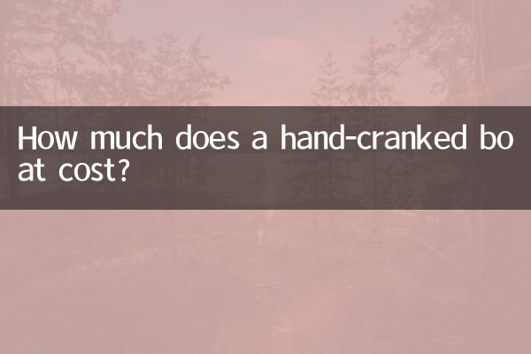 一個手搖船多少元