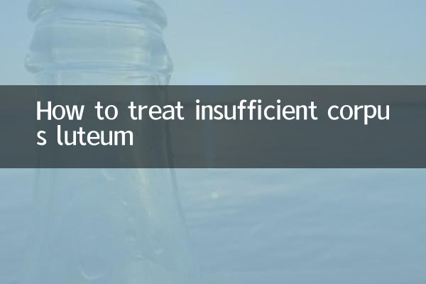 黄体不足の治療方法