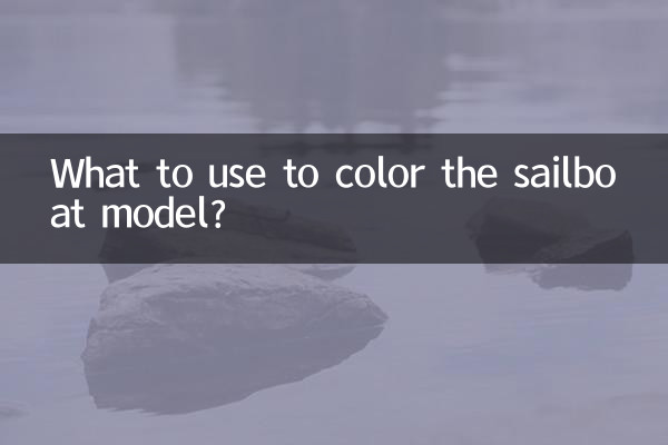 Cosa usare per colorare il modellino della barca a vela?