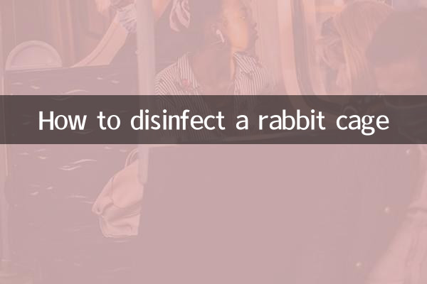 How to disinfect a rabbit cage
